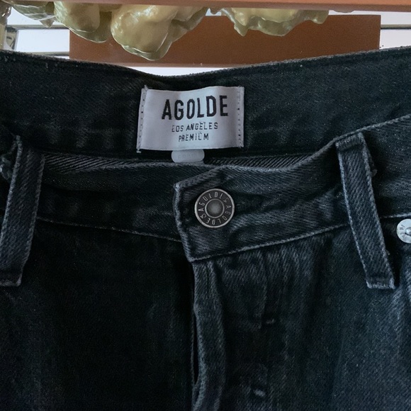 Low rise agolde jeans size 29, faded black wash - Picture 2 of 2